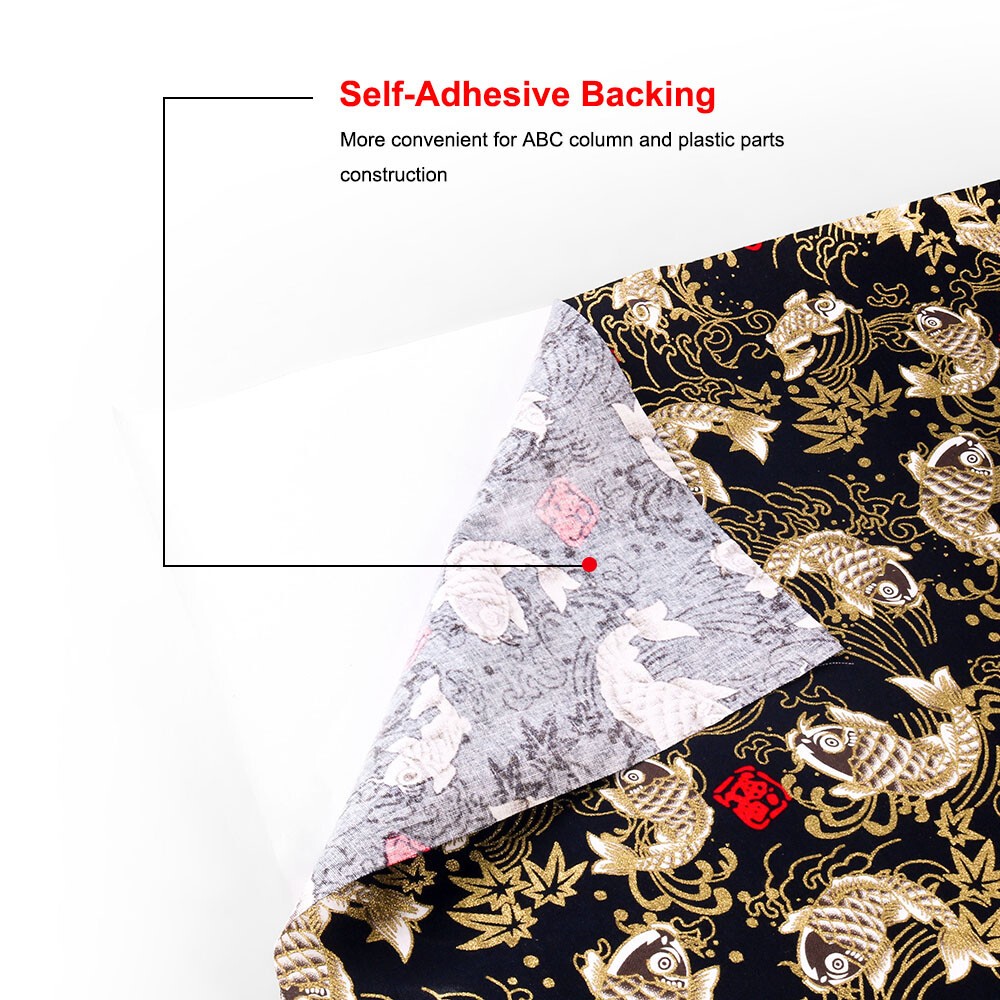 Cloth Fabric JDM Japanese Style Pattern Car Interior Wrap Stickers DIY 130x50CM