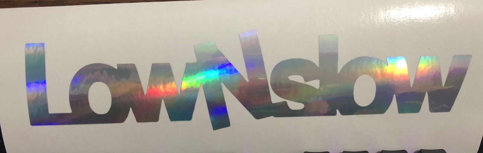 LowNslow | 10 in L Decal| Stance | Lowered Class | Lowered | NEO CHROME COLOR