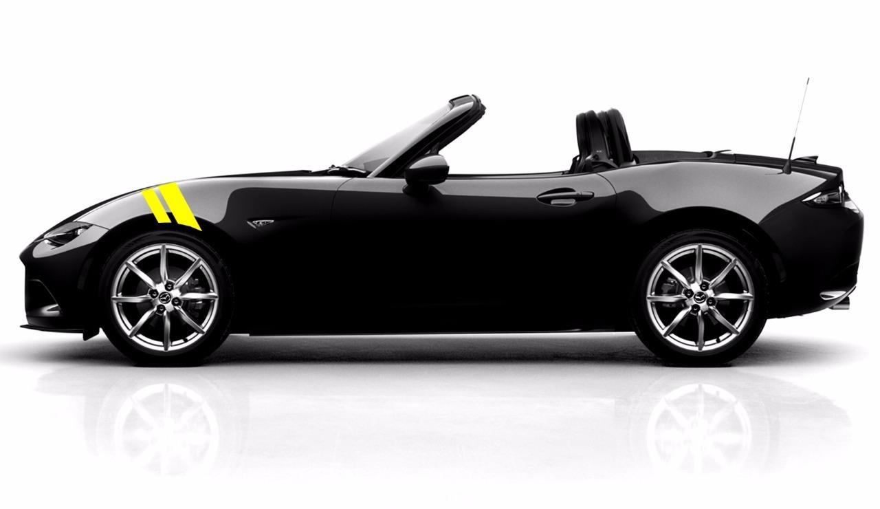 2″&3″ Fender Hash Bar vinyl Rally Sport RACING STRIPES (Fits Mazda MIATA MX-5)