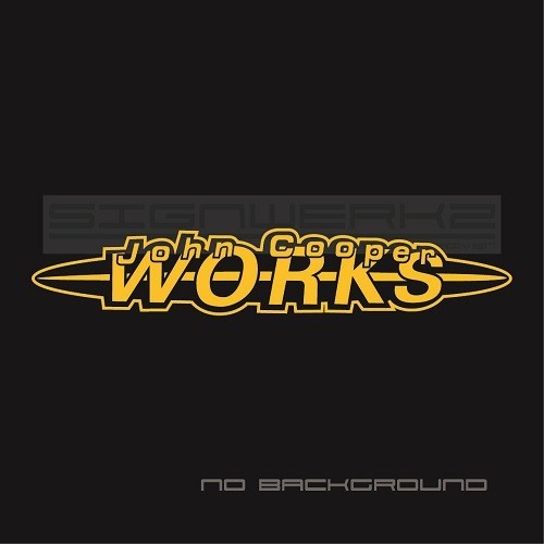 John Cooper Work Decal Sticker Euro Racing mod countryman mini cooper s Pair
