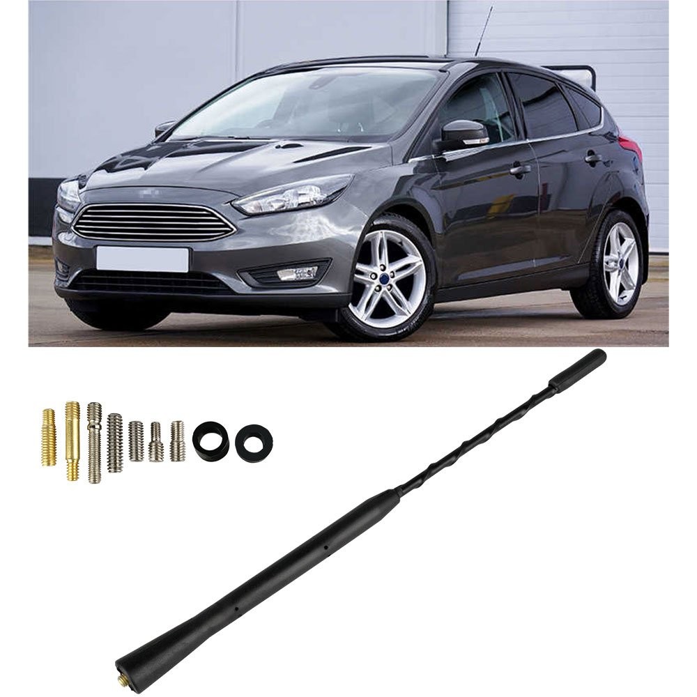 9″ inch Universal Car Black Antenna Adjustable Radio AM / FM Antena with Screws
