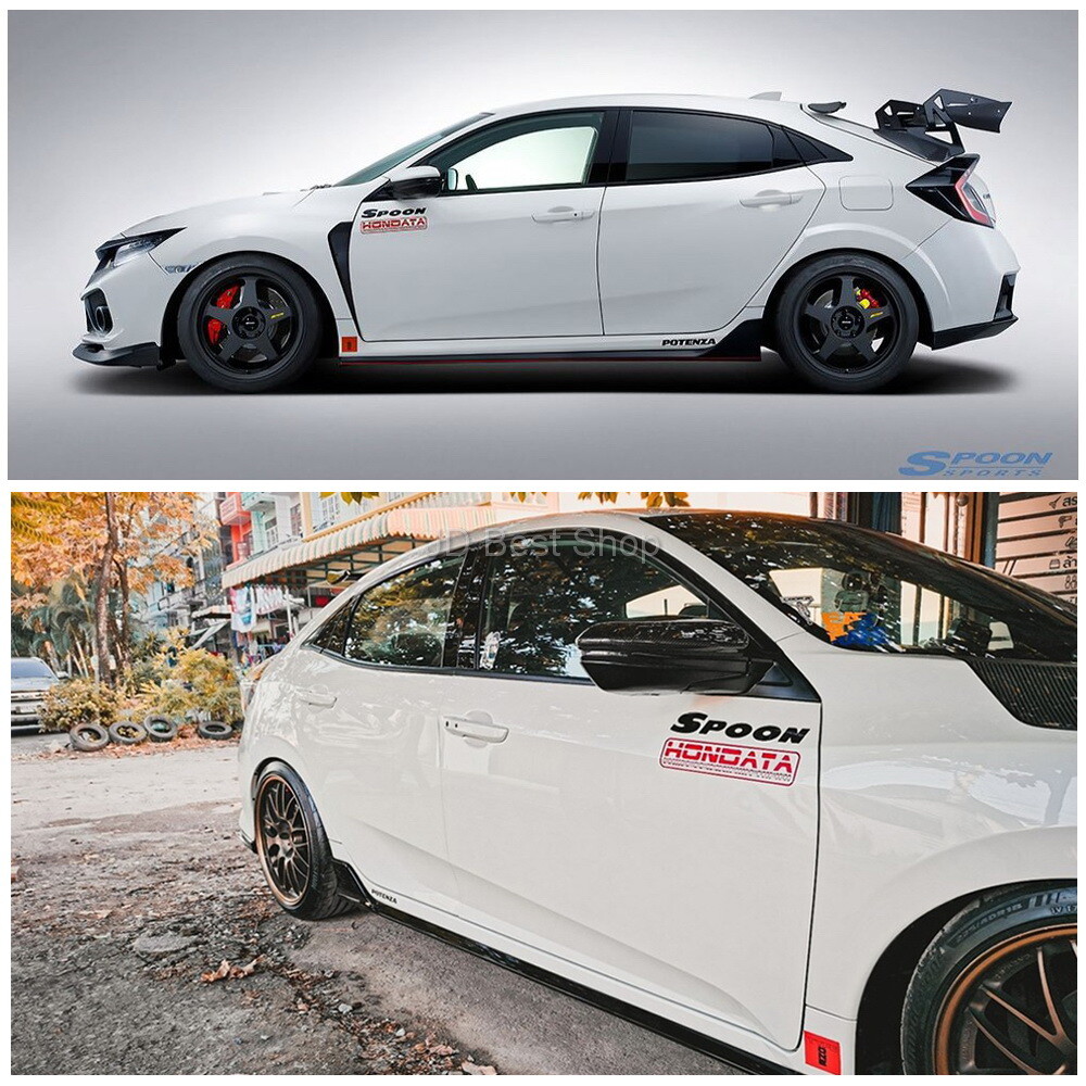 Sticker JDM Style JAP Spoon Sport For Honda Racing All Models Decal Dicut Vinyl