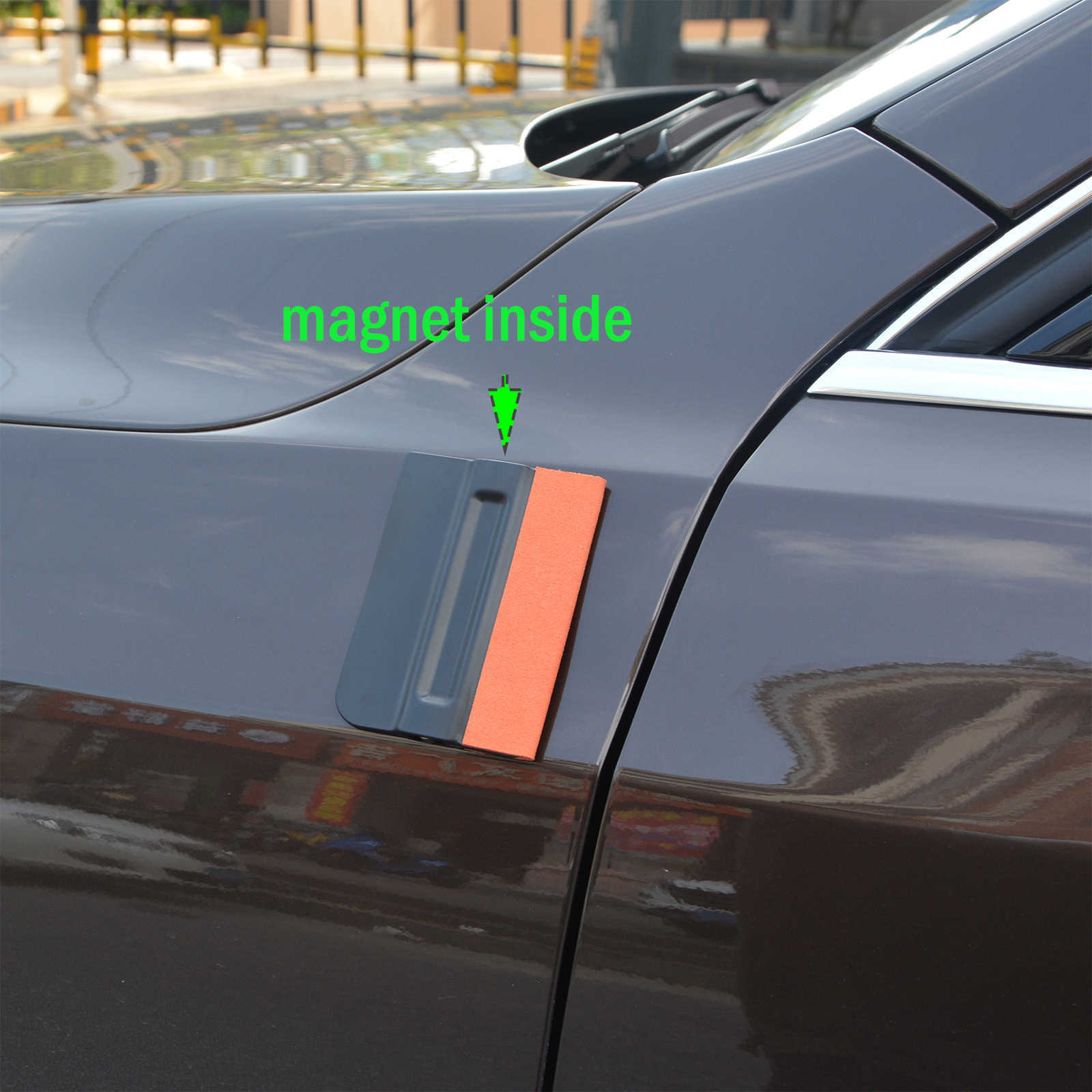 Suede Felt Magnet Squeegee Pro-tint Bondo Car Film Vinyl Tools Wrap Window Tint