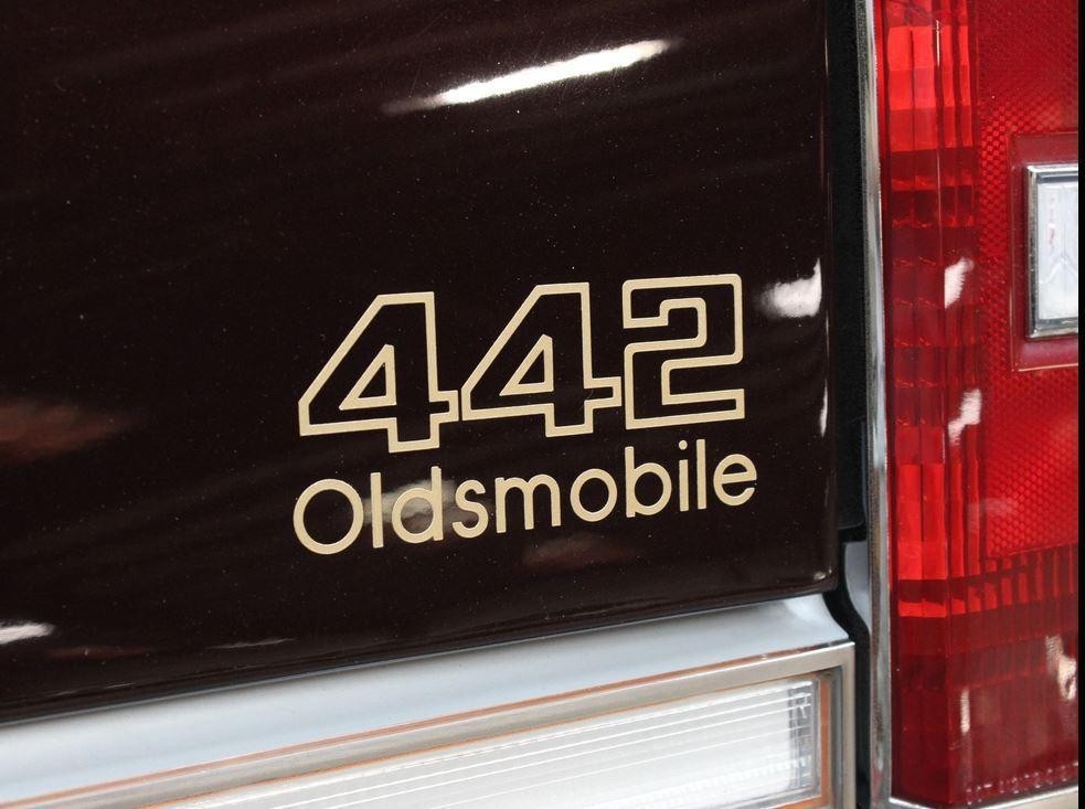 1985-1987 Oldsmobile 442 Front Rear and Door Gold Decals New Set of 4 GM OLDS