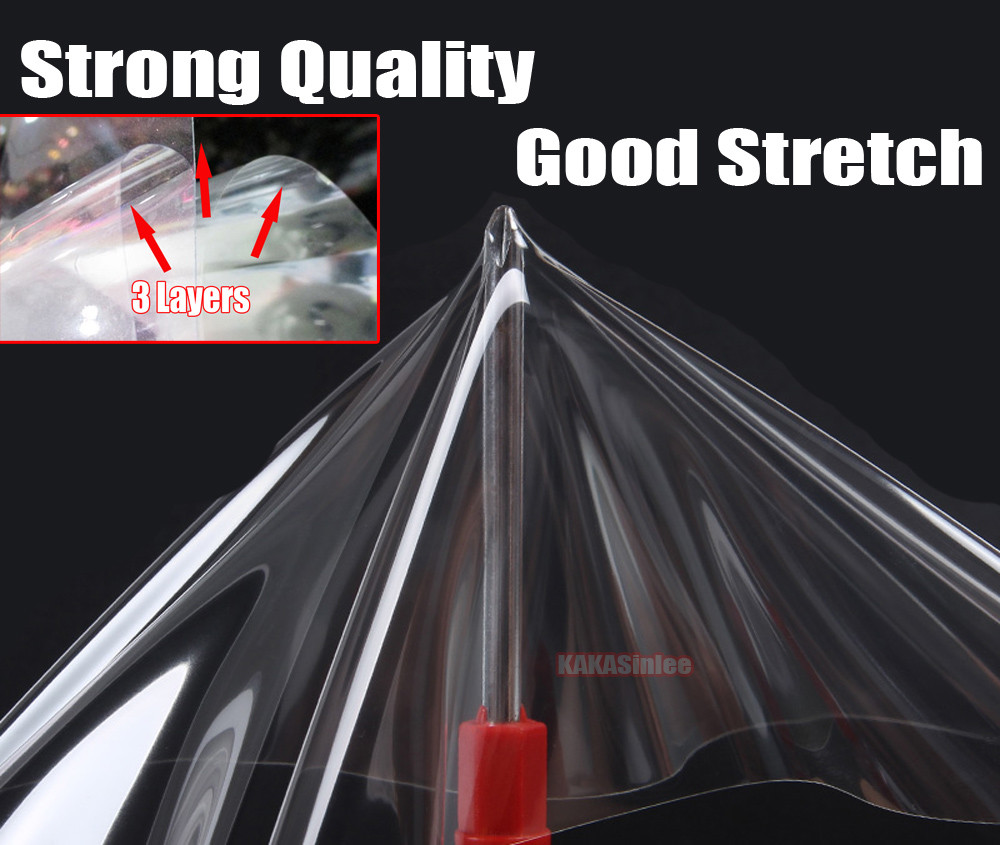 40FT Stretch Clear Protective Film Car Invisible Paint Vinyl Wrap PVC Sticker AX