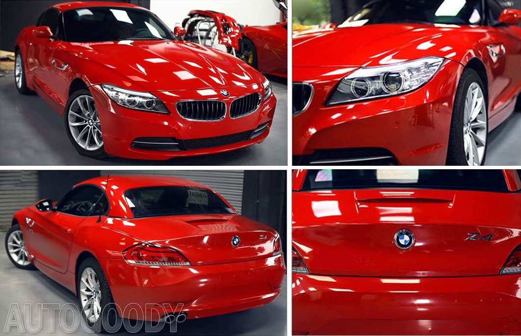 360″ x 60″ Super Gloss Red Vinyl Film Wrap Sticker Air Bubble Free 30ft x 5ft