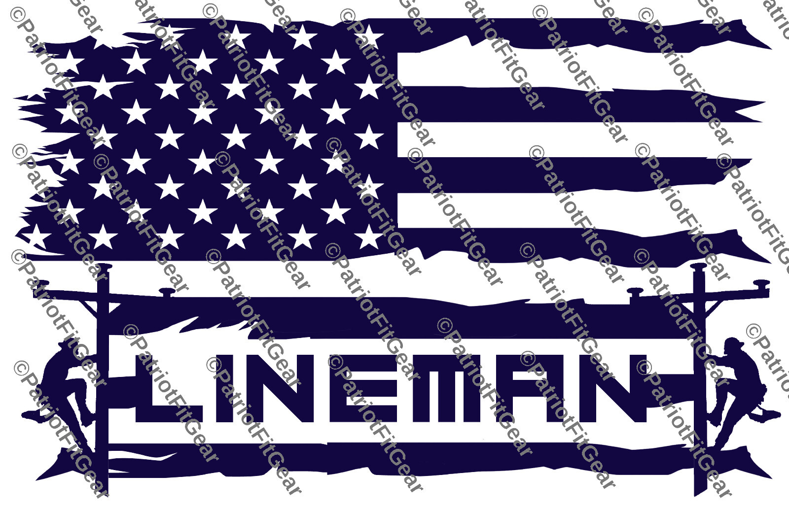Lineman life,Line Work,Lineman,Got Power Thank A Lineman,Flag,Custom Vinyl Decal