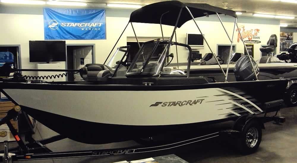 -2- Starcraft Boats CHROME Vinyl Decals LARGE L@@K Sticker Ski Wakeboard Fishing