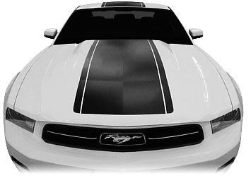 Ford Mustang 2010-2012 Pre-cut Factory Style Over-The-Top Stripes (Choose Color)