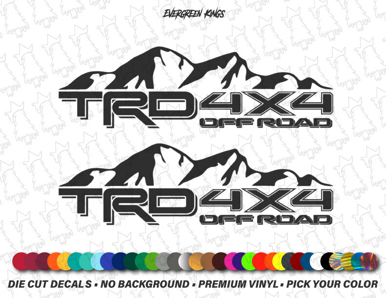 TRD 4×4 OFF ROAD Toyota Racing Development for TACOMA TUNDRA Truck Decal Sticker
