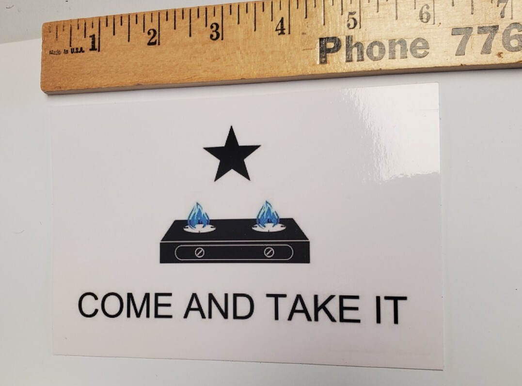 Come and Take It Flag Sticker Decal 2 PACK