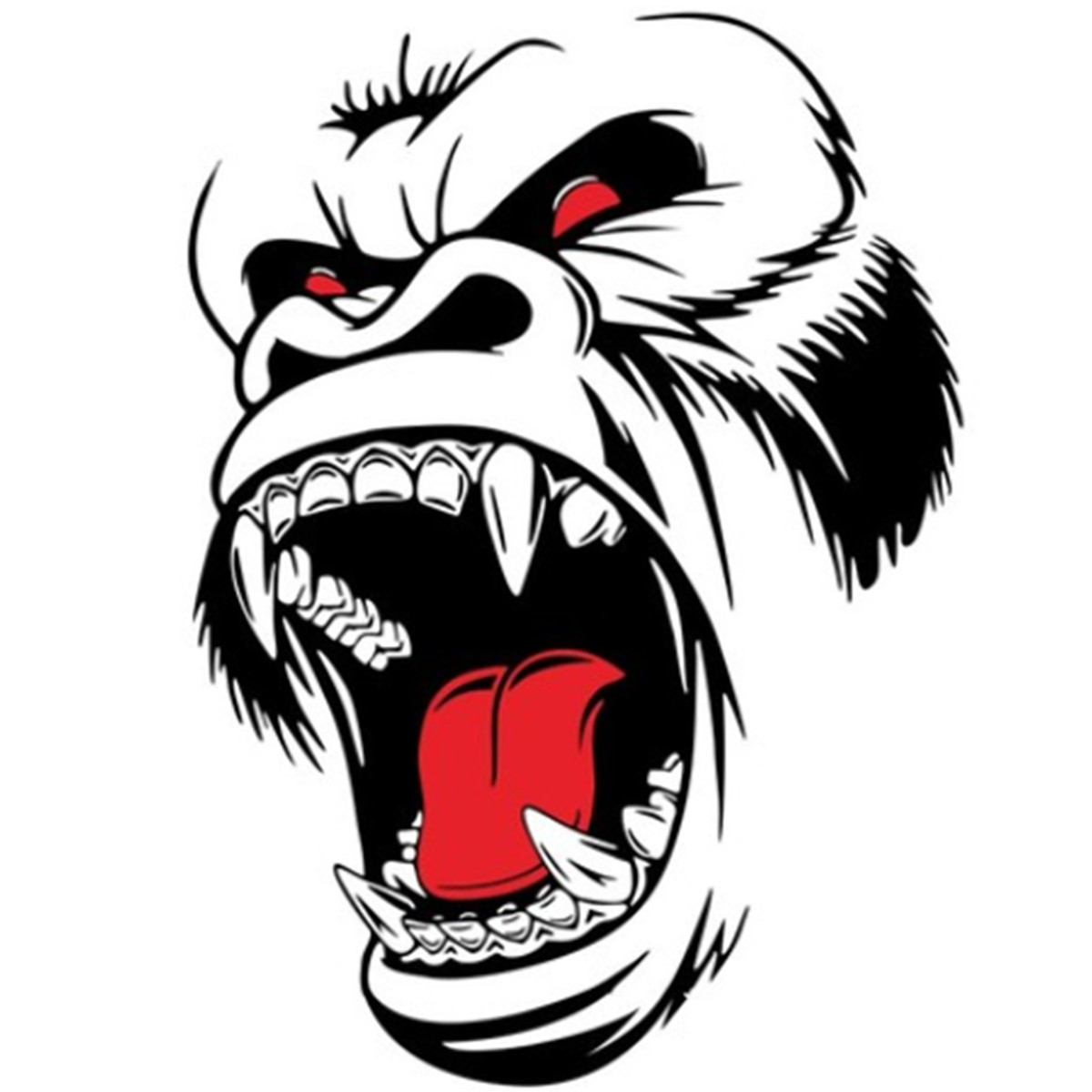 Car Door Hood Body Gorilla Ape Totem Graphics Vinyl Sticker Decor Waterproof