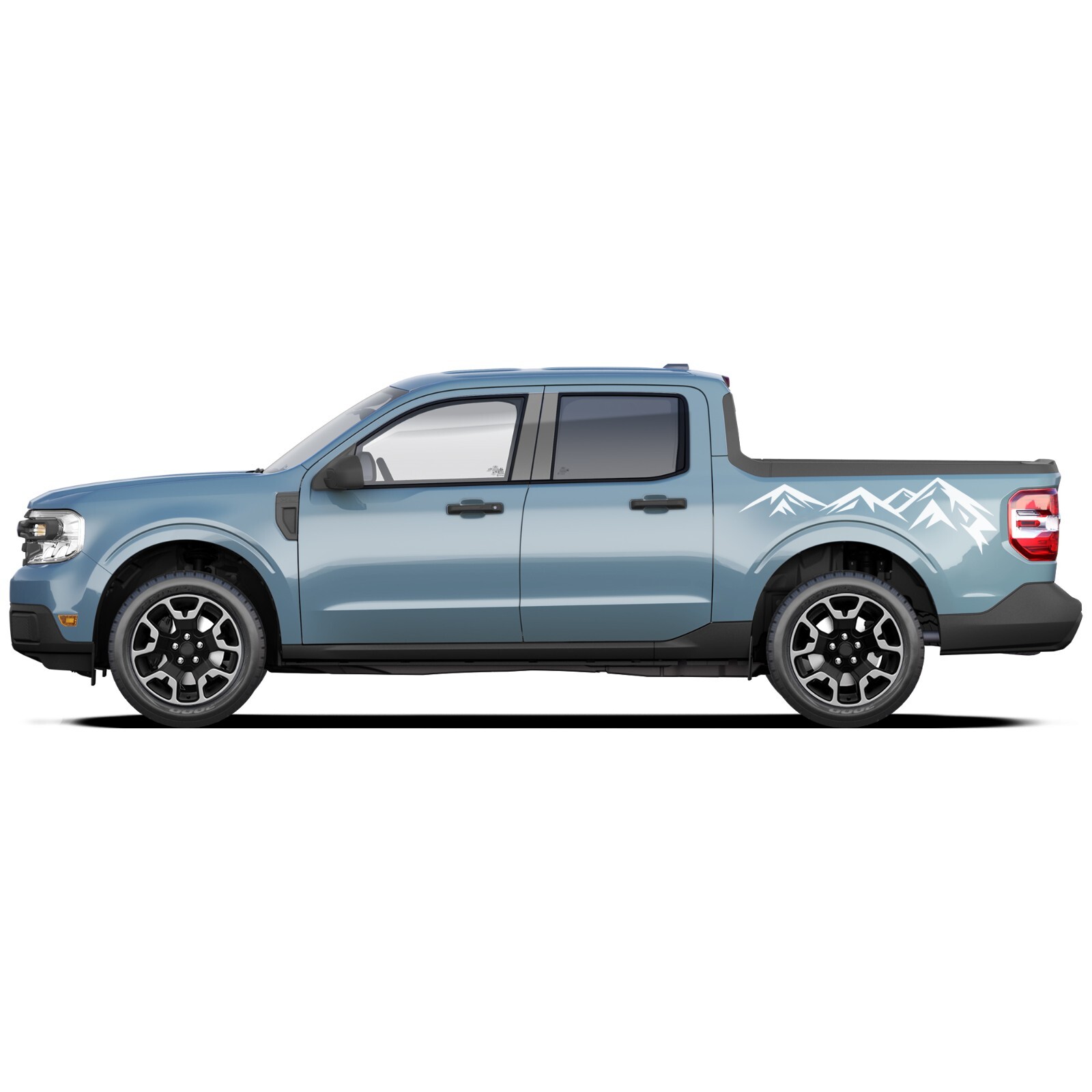Mountain bed graphics stickers decals compatible with Ford Maverick