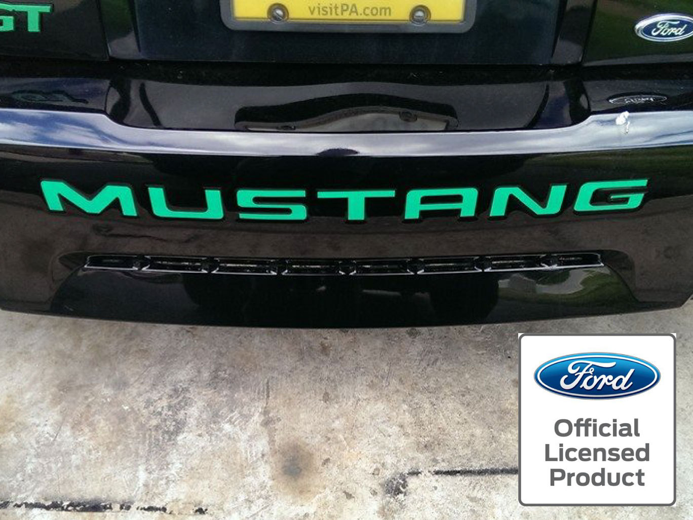99-04 Ford Mustang Letters Rear Bumper Inserts Vinyl Decals Graphics Stickers