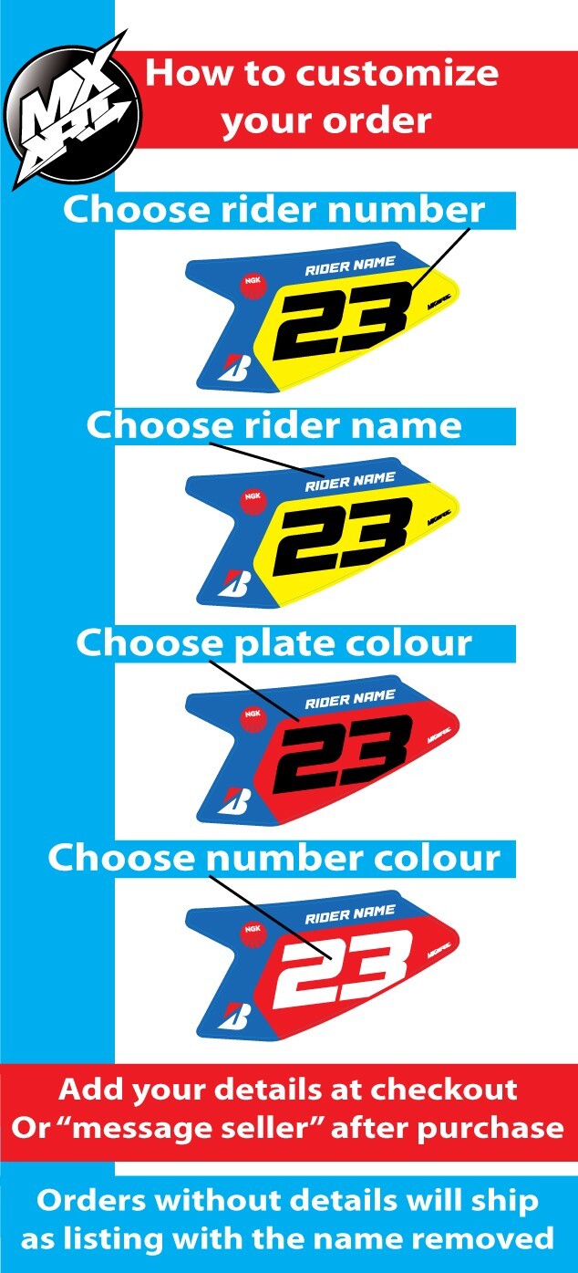 Custom graphics kit to fit Kawasaki KLX 110 – 2010 -2022 BURNOUT STYLE stickers