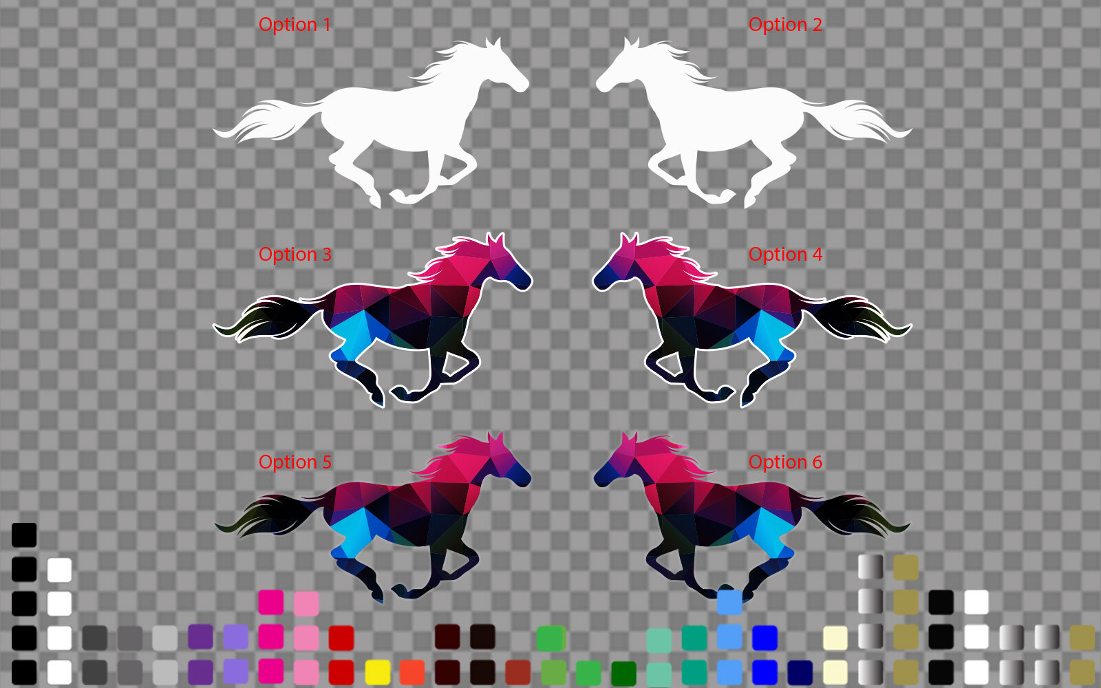 HORSE Running Car Vinyl Decal Sticker Horse Float Trailer 5cm~200cm