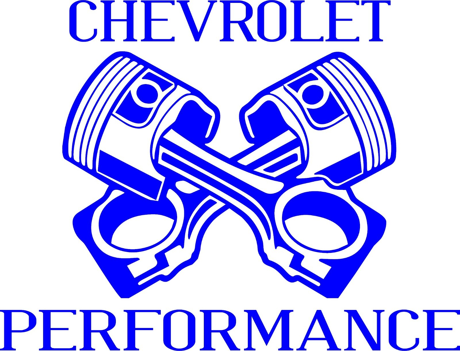 Chevrolet Performance in your choice of color 7″w x 5″h