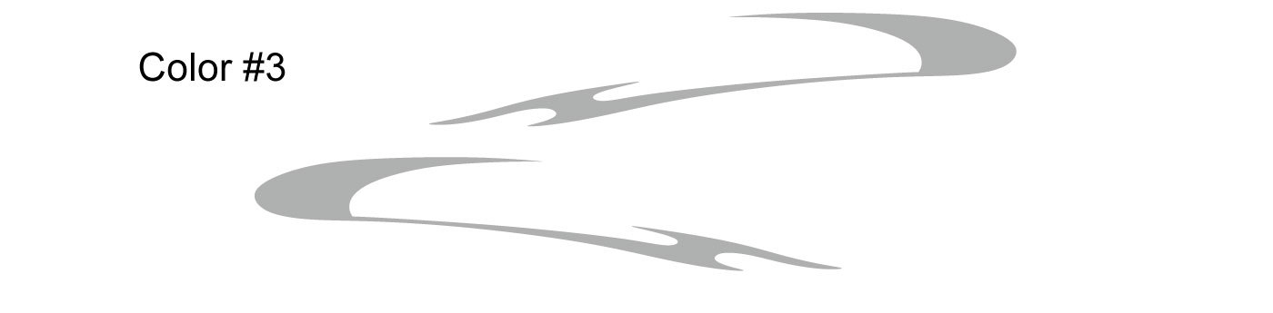 2 RV Car Truck Trailer Side Accent Decals Graphics Stripes Vinyl PB751
