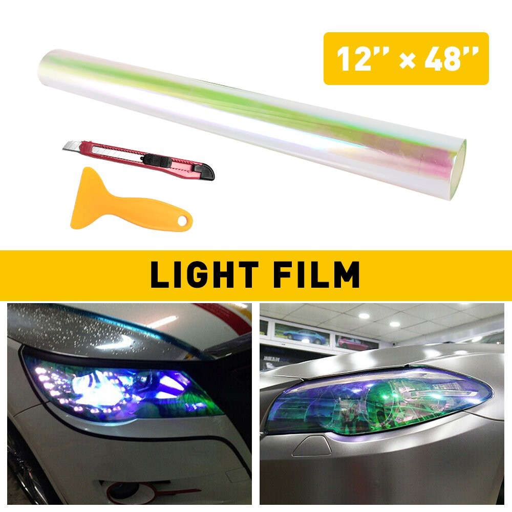 4Colors Tint Gloss Foglight Headlight Lamp Taillight Light Tint Film Vinyl Decal
