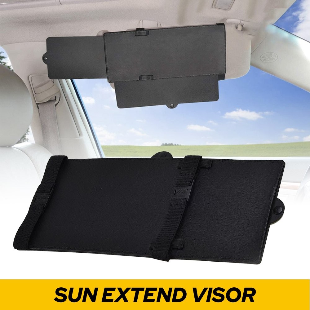Universal Car Side Window Sun Shade Cover Front Shield UV Block Protection Black