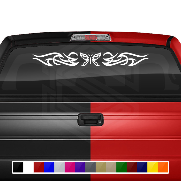 165-01 BUTTERFLY Decal Sticker Windshield Window Vinyl Graphic Banner Butterfly