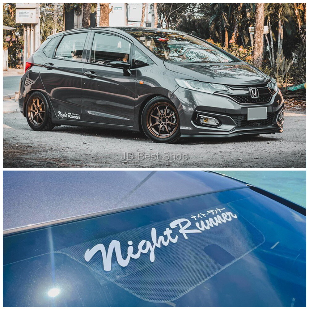 Night Runner JDM Japan Style Die Cut Vinyl Sticker 40cm. Car Racing Motor Sports