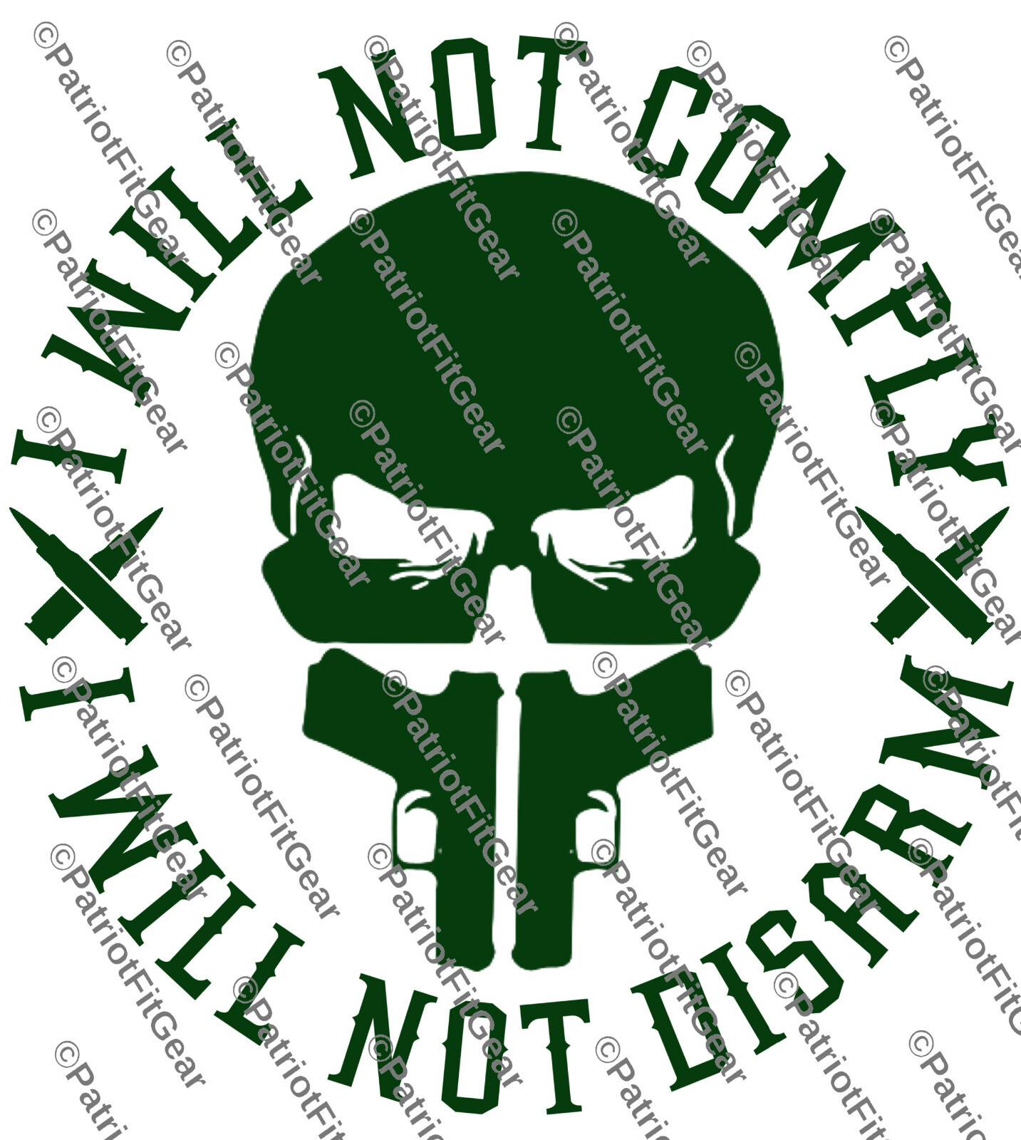 I Will Not Comply,Gun Rights,Molon Labe,We The People,2A,Custom Vinyl Decal