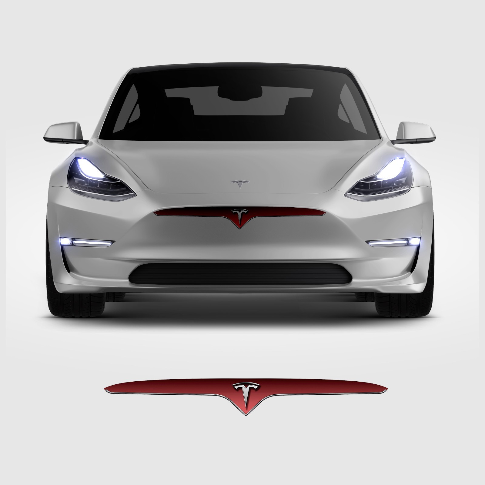 Front Grill Imitation Decal Design3, for Tesla Model3 2017 – 2022