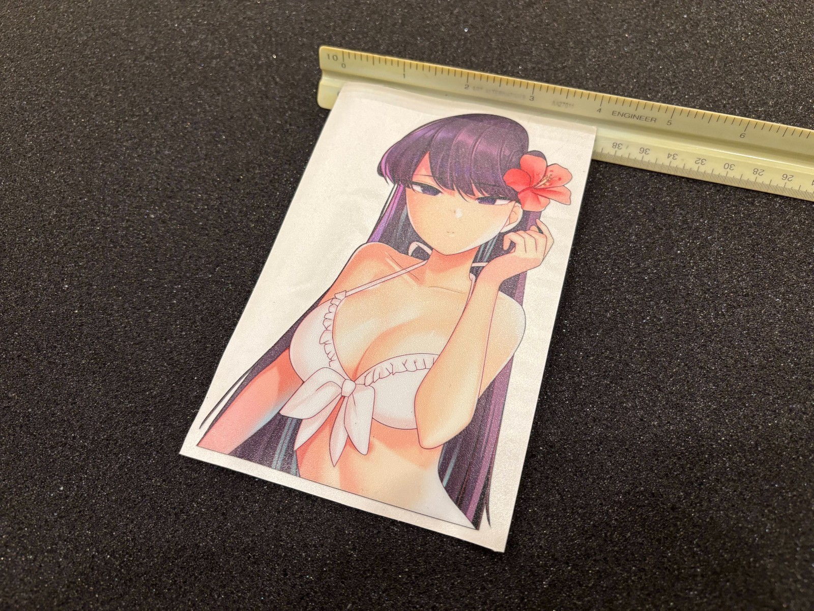 ANIME GIRL WAIFU BIKINI HAWAII STICKER PRINTED DIE CUT DECAL GLOS SLAP DRIFT JDM