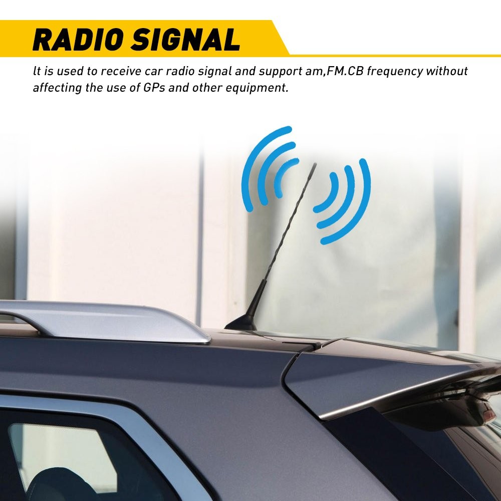 16″ Car Roof FM/AM Signal Antenna Aerial Extend Universal SUV Auto Fender M
