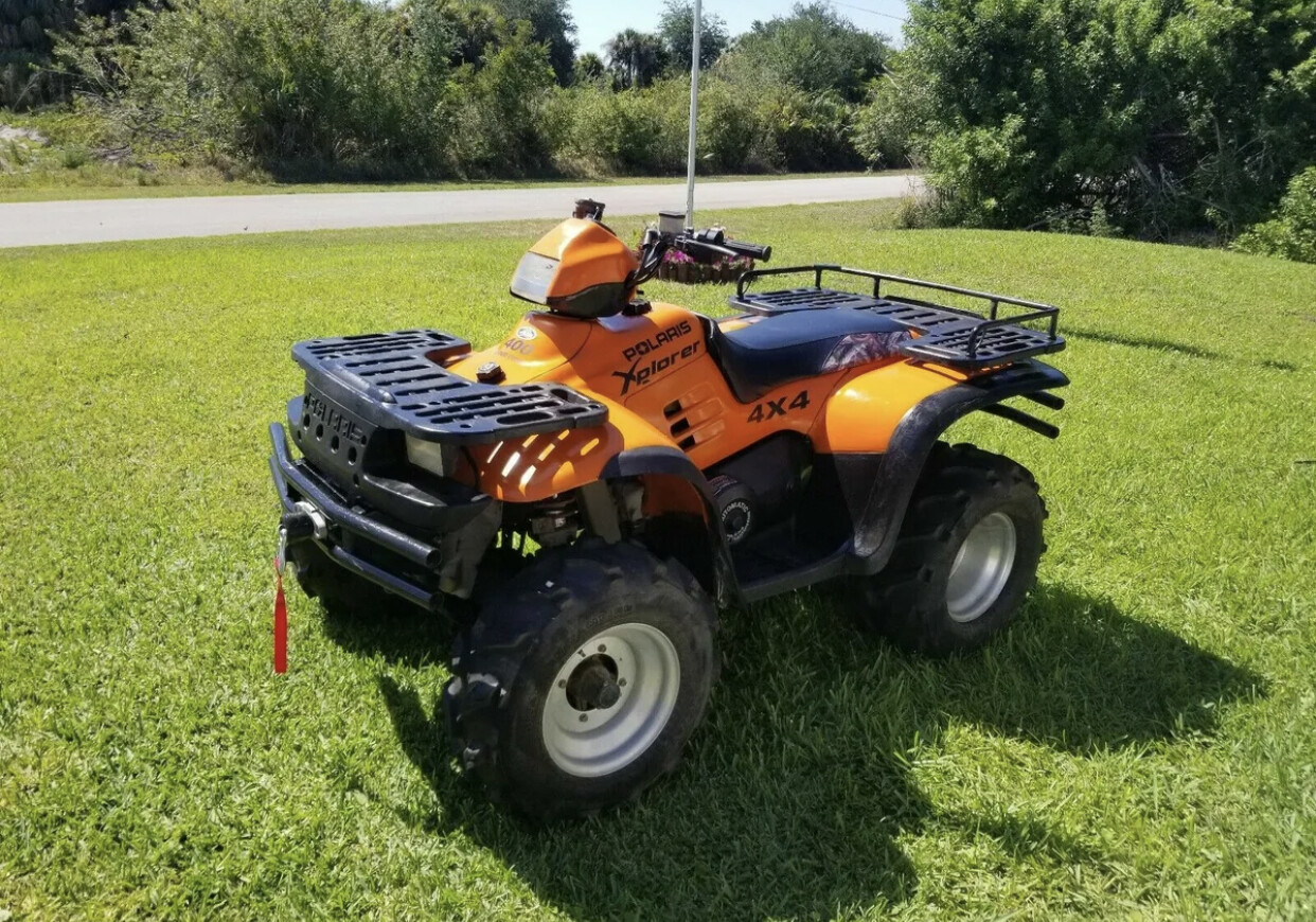 Single Color Polaris Xplorer 400 4X4 vinyl decal kit.