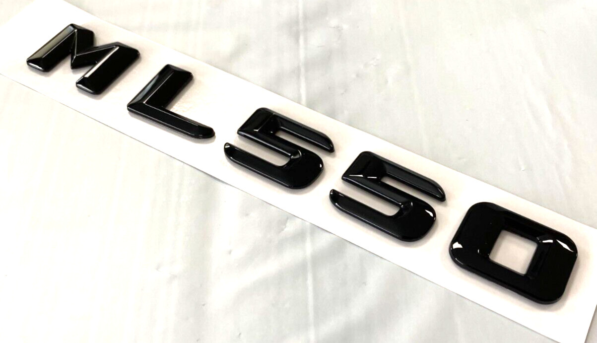 GLOSS BLACK ML550 FOR MERCEDES ML550 REAR TRUNK EMBLEM BADGE NAMEPLATE