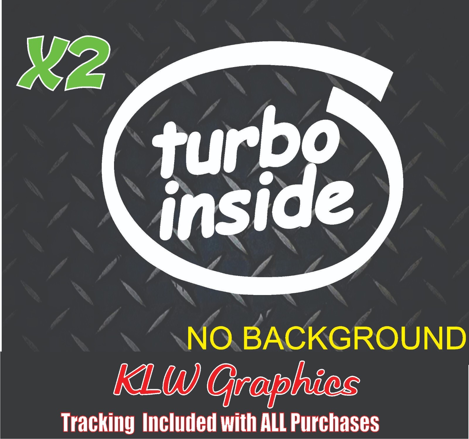 Turbo Inside Vinyl Decal Sticker Soot Turbo Diesel Truck JDM Euro Race