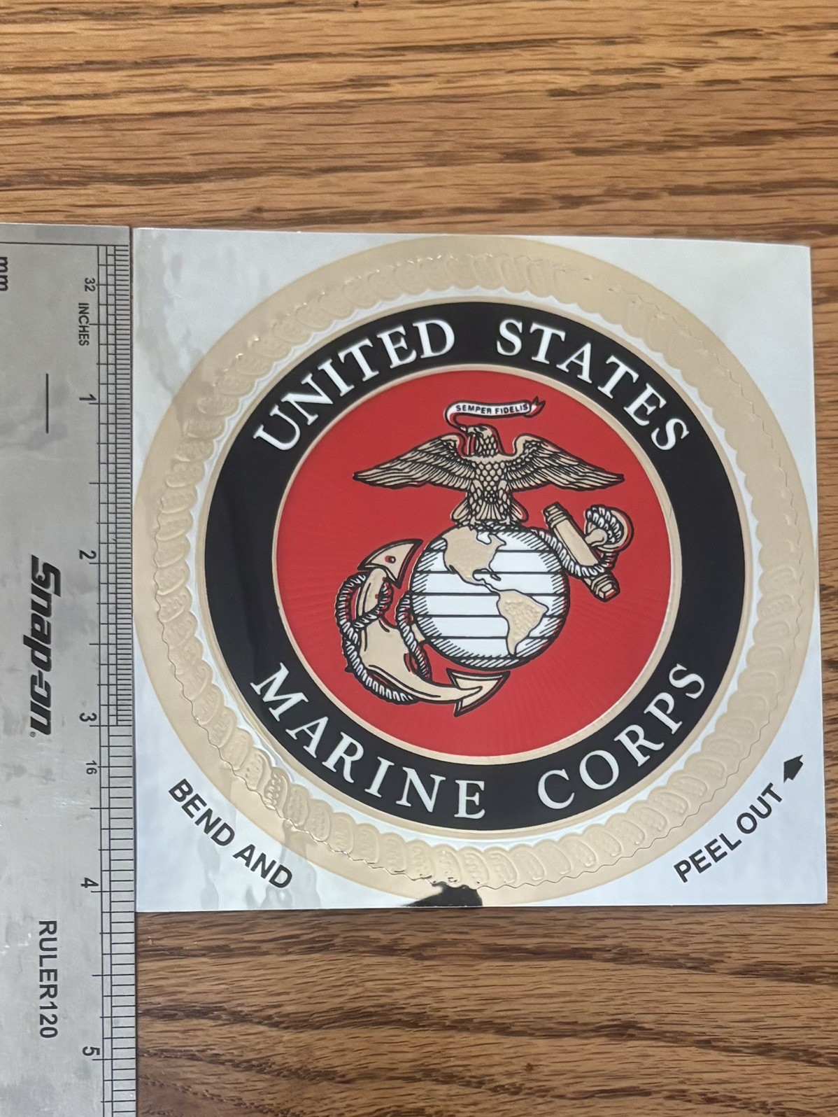 USMC Foil Type 4″ Sticker “10 pack”