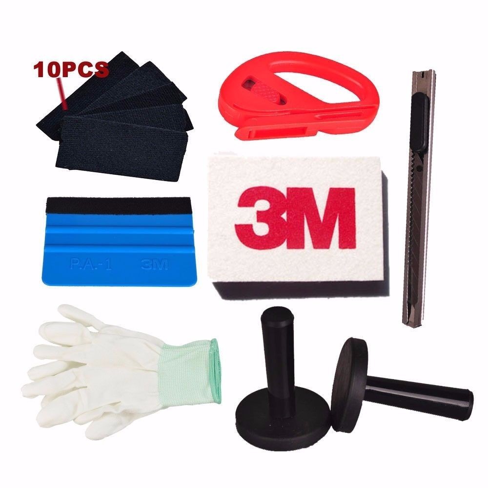 Combo Car Wrapping Tools Kit, Car Window Tint Squeegee Vinyl Film Installation