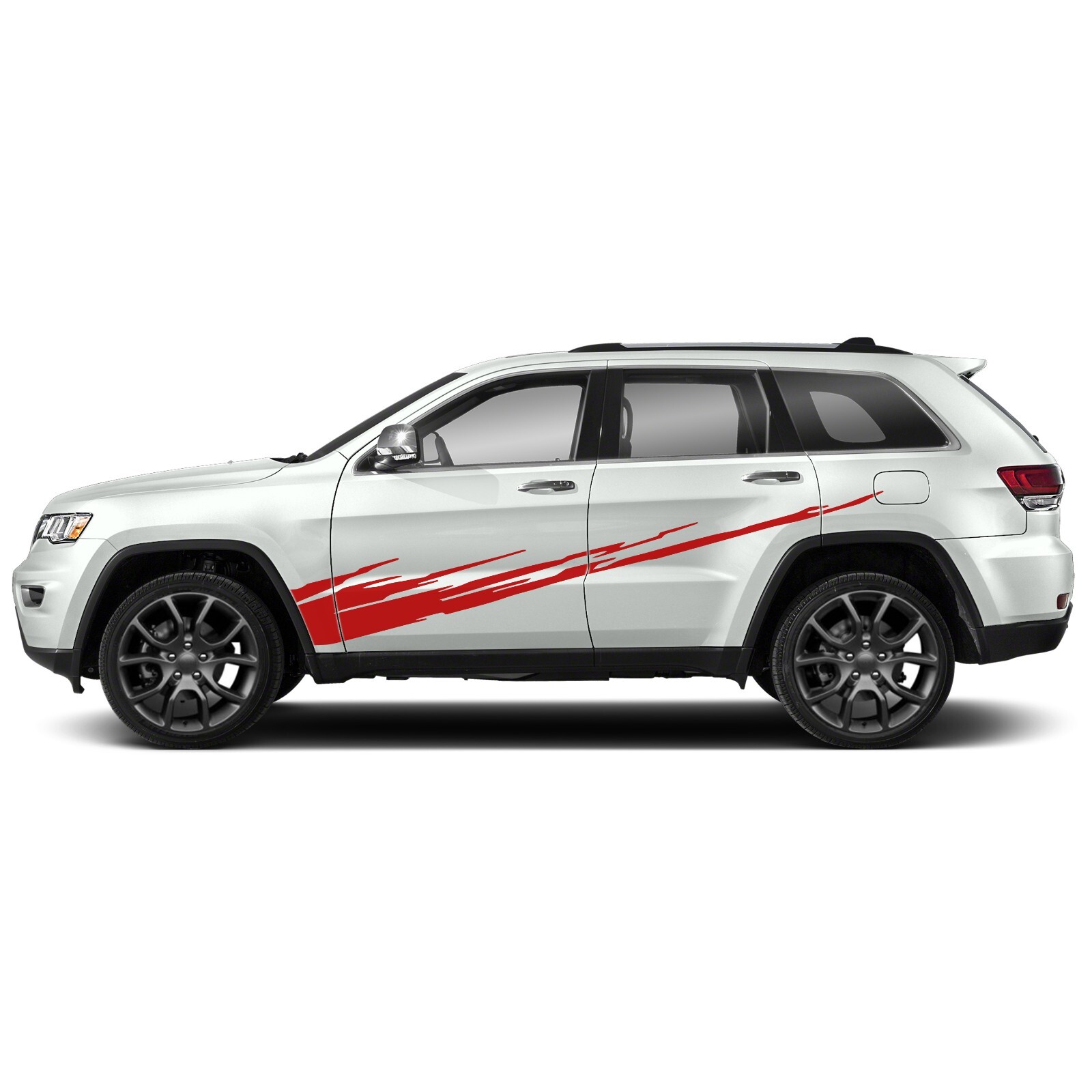 Diagonal mud splash graphics stickers decal compatible with Jeep Grand Cherokee
