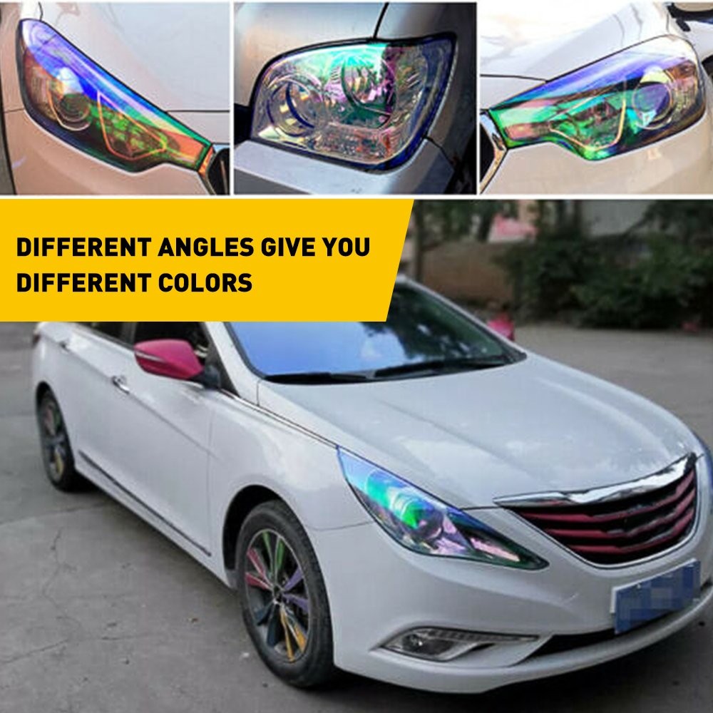 Vinyl Smoke Protection Tint Headlight Taillight Film Wrap Fog Chameleon Light