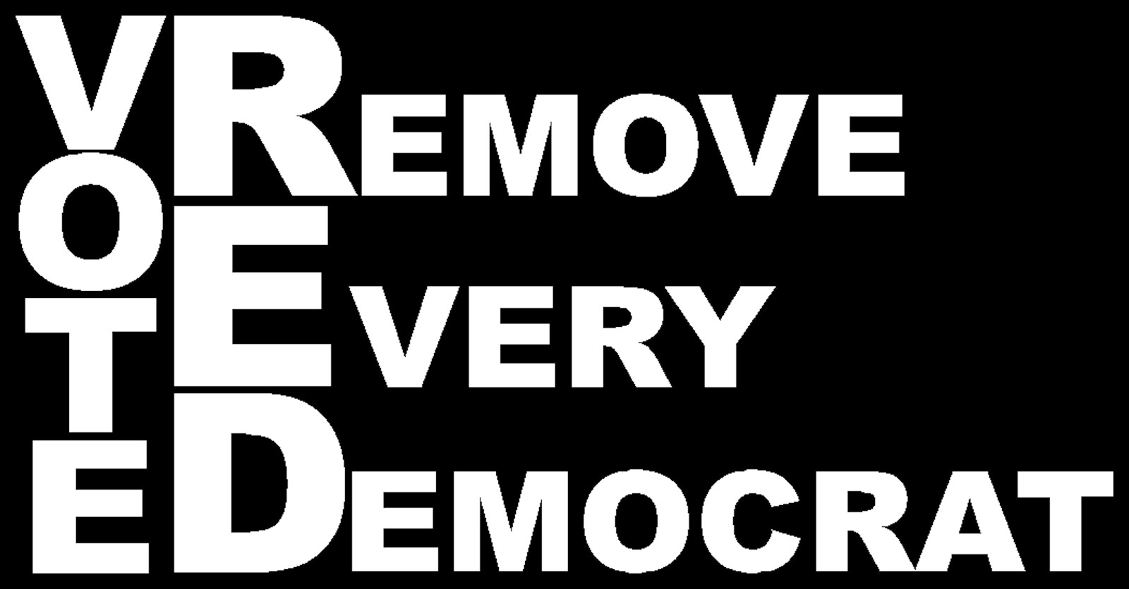 Vote Red Remove Every Democrat Car Window Decal Bumper Sticker US Seller