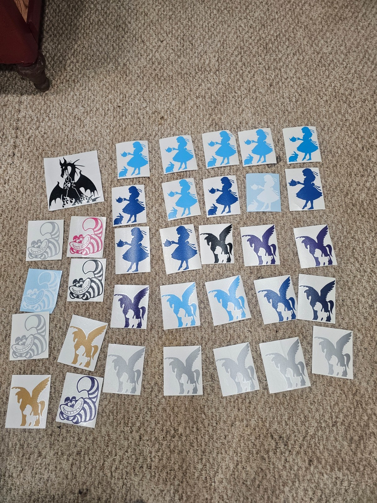 Disney a Lot of 227 disney villains window decal stickers car disney