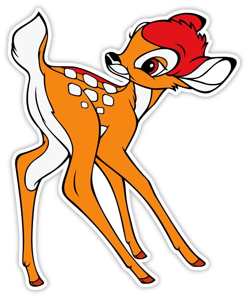Bambi sticker decal 4″ x 5″