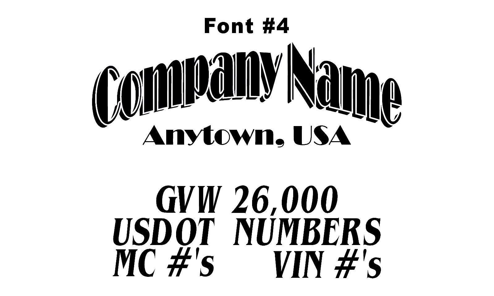 Cbcdecals- Custom Truck Door Lettering Business Name Truck Door Lettering