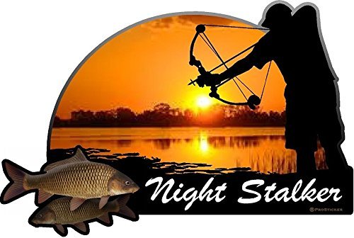 ProSticker 1532 (One) 4″x 6″ Fishing Art Series Night Stalker Decal Sticker