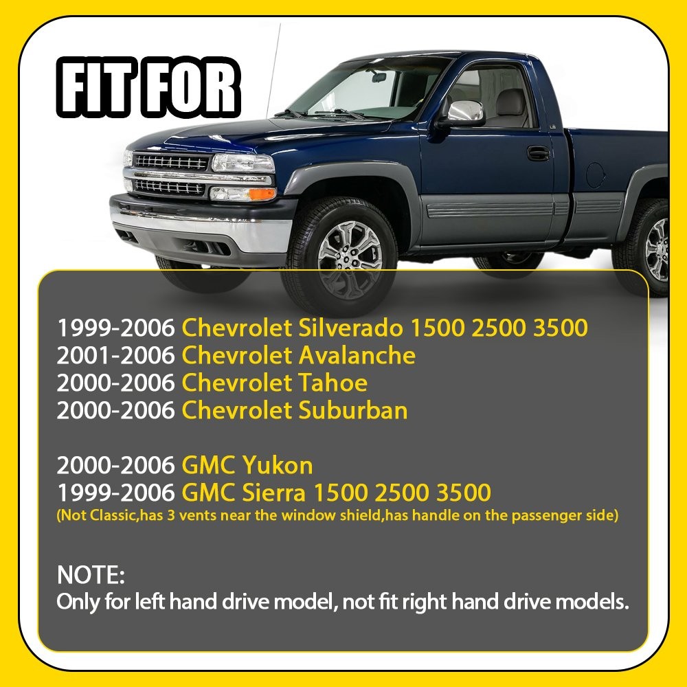Fit 99-06 GMC Sierra 1500 2500 Chevrolet Silverado Dash Cover Mat Gray 1-5X