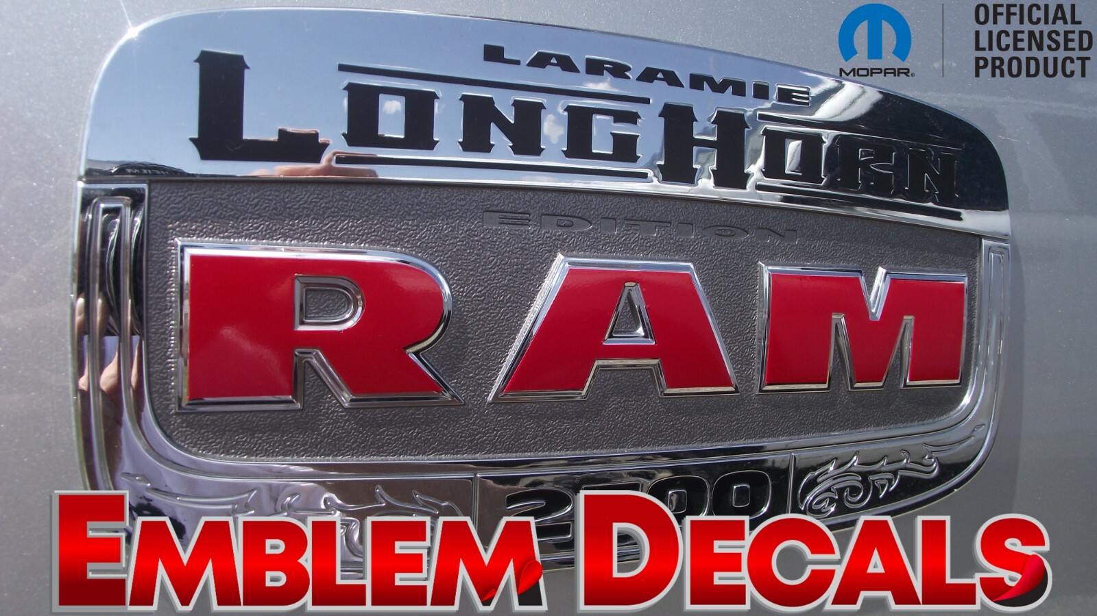 RAM 1500 2500 3500 LongHorn Emblem Decals 2013 2014 2015 2016 2017 2018