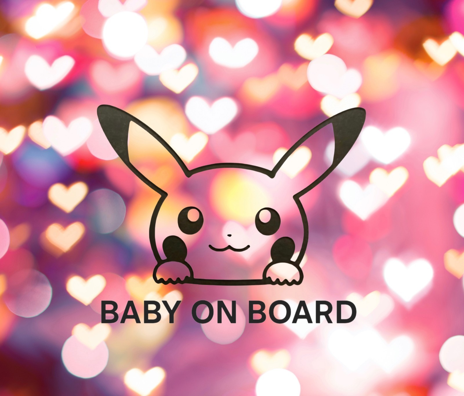 Baby on Board Car Vinyl Decal Sticker great for gifts and presents 4″ by 4″ inch