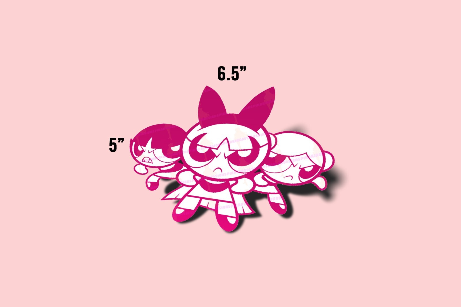 Powerpuff Girls Bubbles Blossom Buttercup Cartoon Car Sticker Vinyl Decal Manga