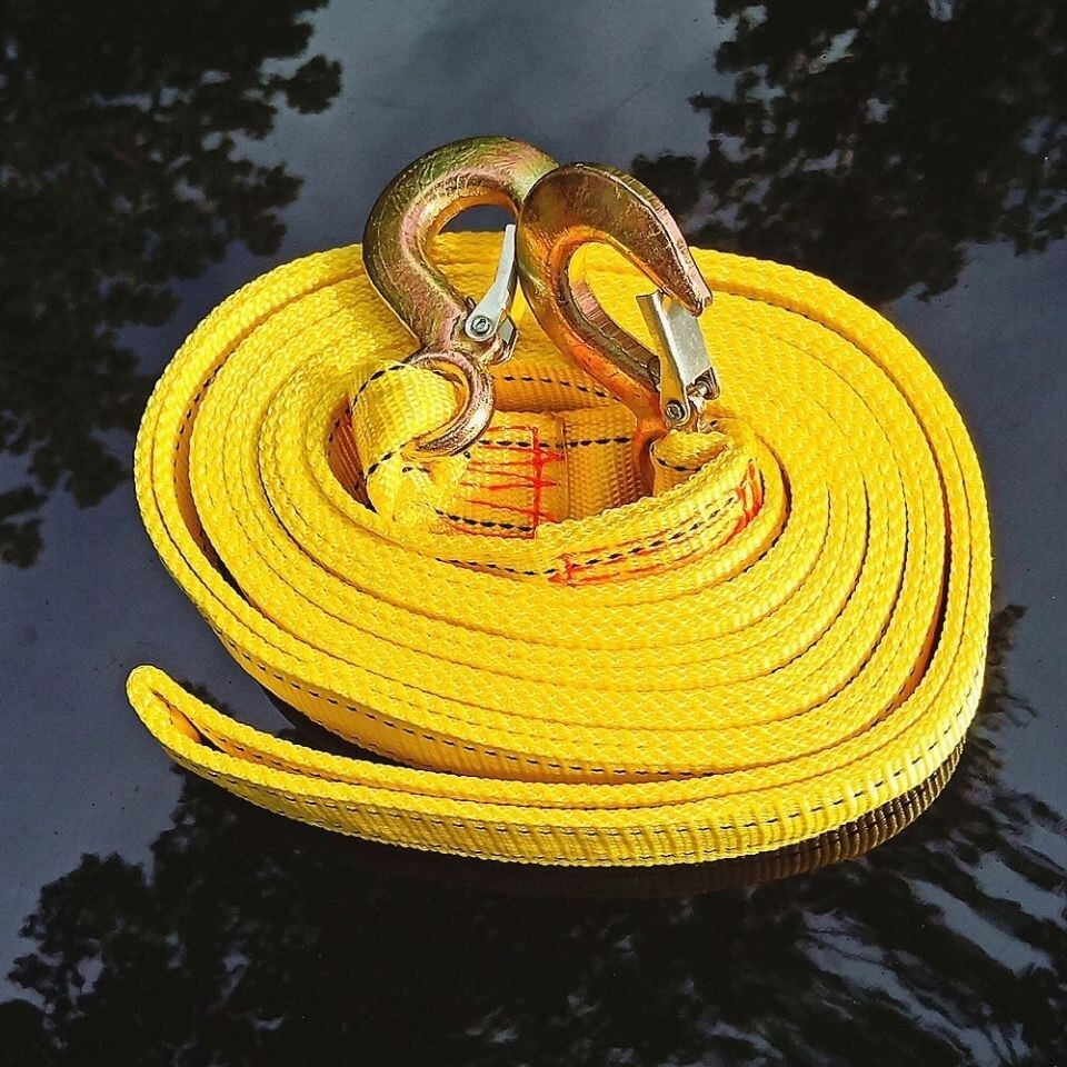 Vehicle Rescue Trailer Strap Tow Rope Off-road Universal Car Strap 3 Layers 5M