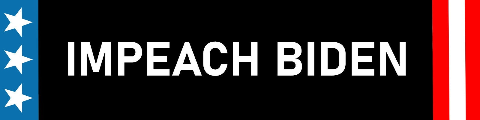Impeach Biden Bumper Sticker | Waterproof | Fade Resistant | Dumb as Dirt Bonus