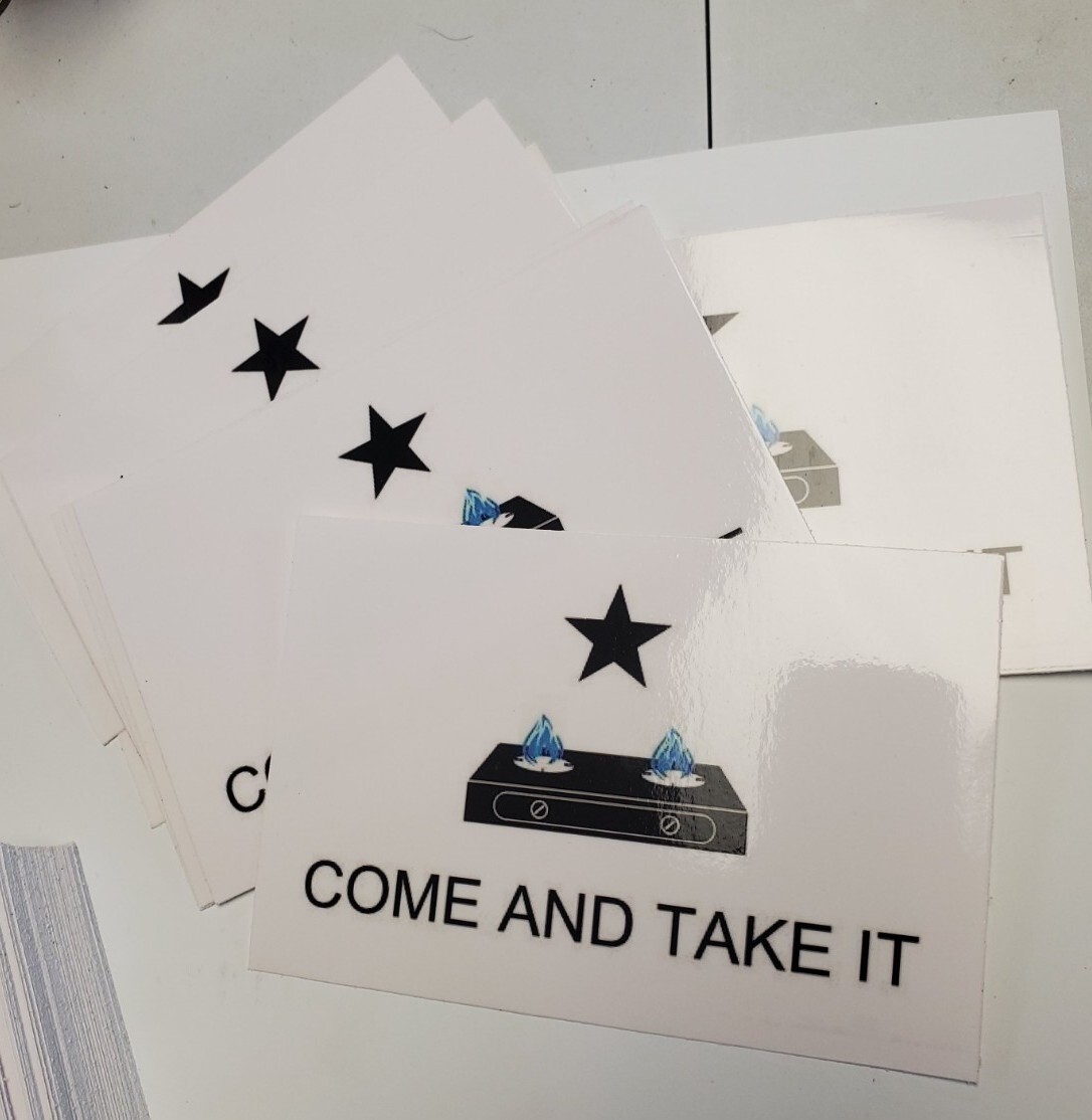 Come and Take It Flag Sticker Decal 4×6 inch