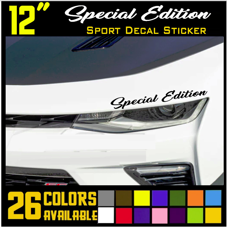 SPECIAL EDITION Decal Sticker Racing Performance Sport Car Truck Emblem logo [3]